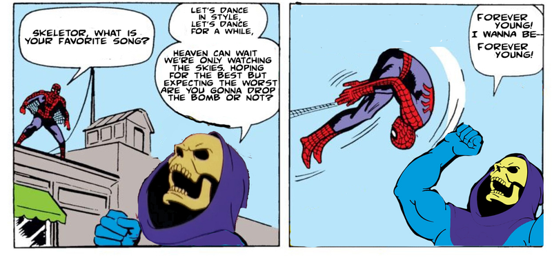 This took me far longer than it should. It was hard to find a good comic panel.